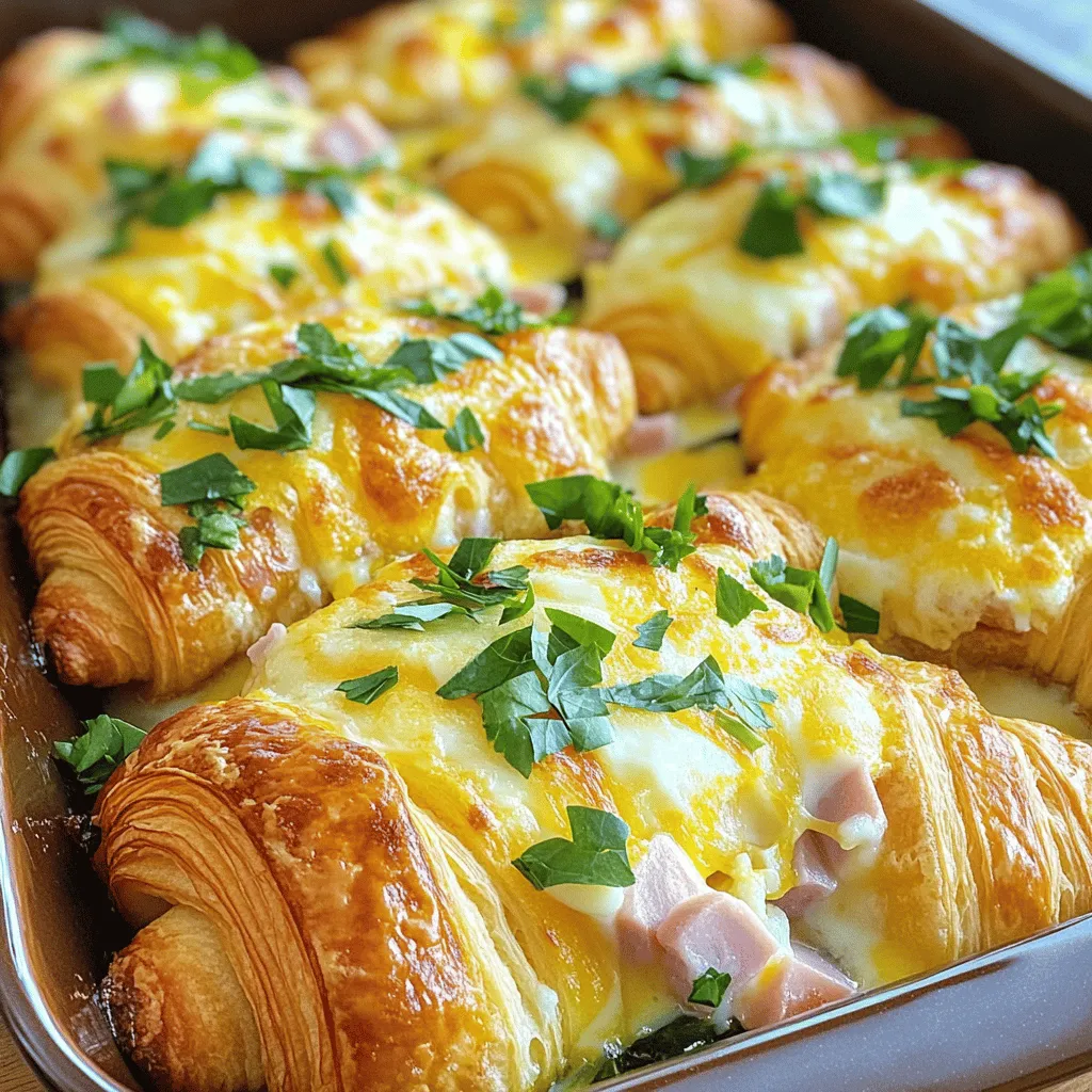 - 4 große Croissants, in Stücke geschnitten - 6 Eier - 2 Tassen Milch