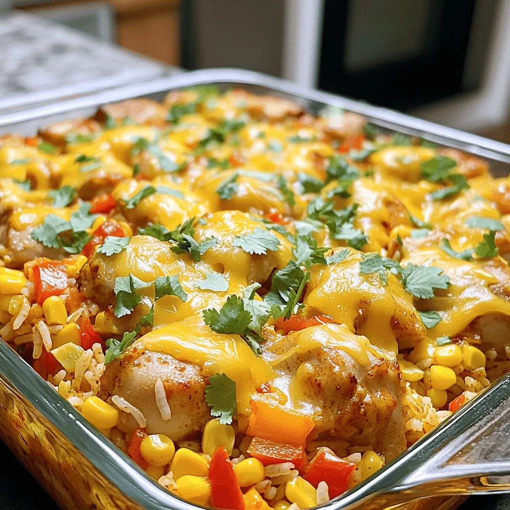 Spicy Chicken and Rice Bake Einfaches Rezept entdecken