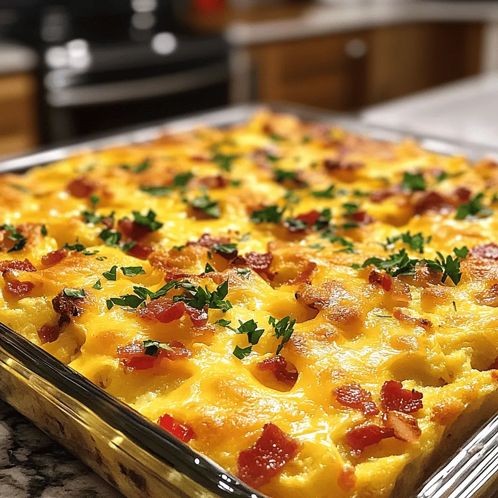 - 8 Scheiben Brot (Vollkorn oder Weißbrot), gewürfelt - 6 große Eier - 2 Tassen Milch - 200 g geriebener Käse (z.B. Cheddar)