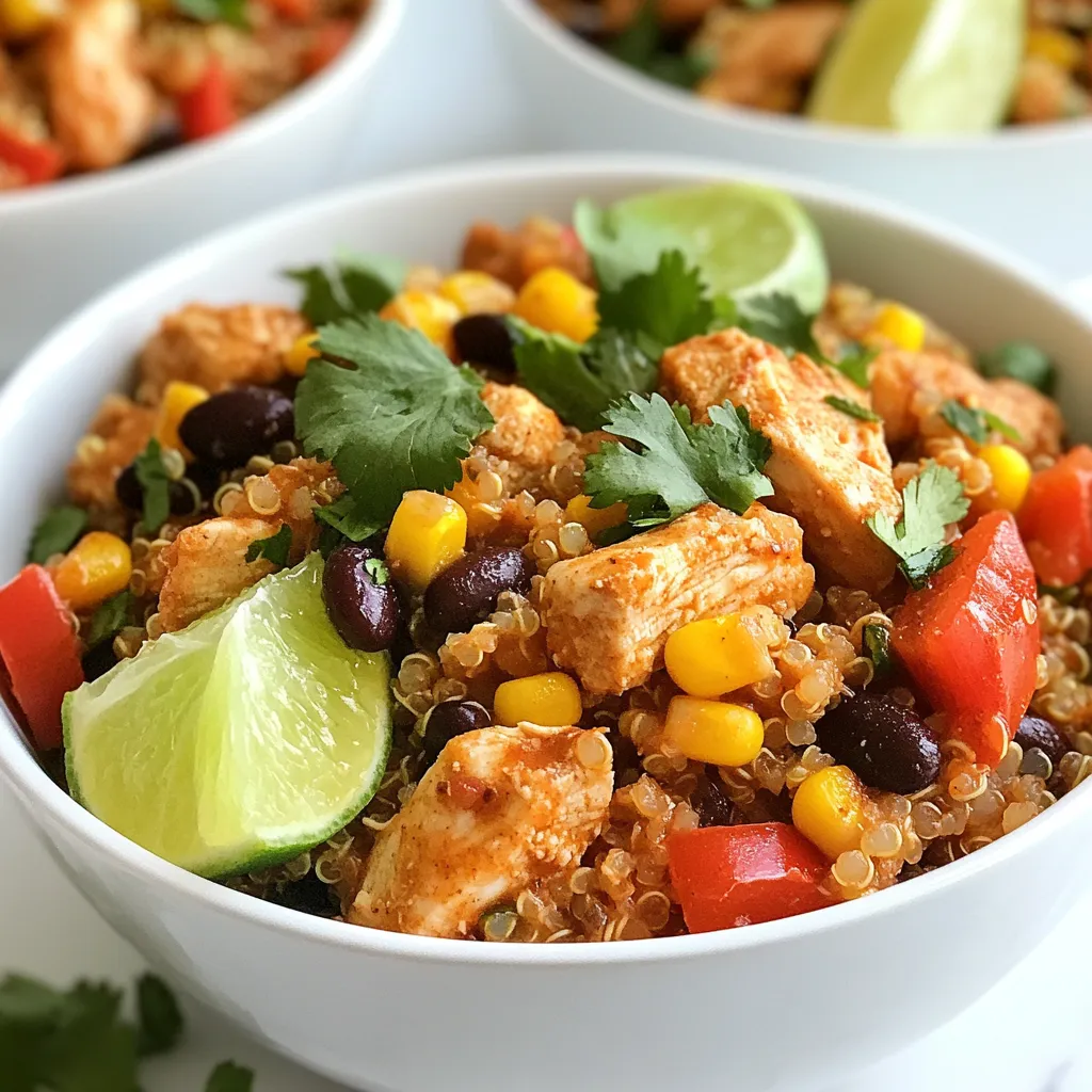 Southwest Chicken Quinoa Skillet Schnelle und leckere Mahlzeit