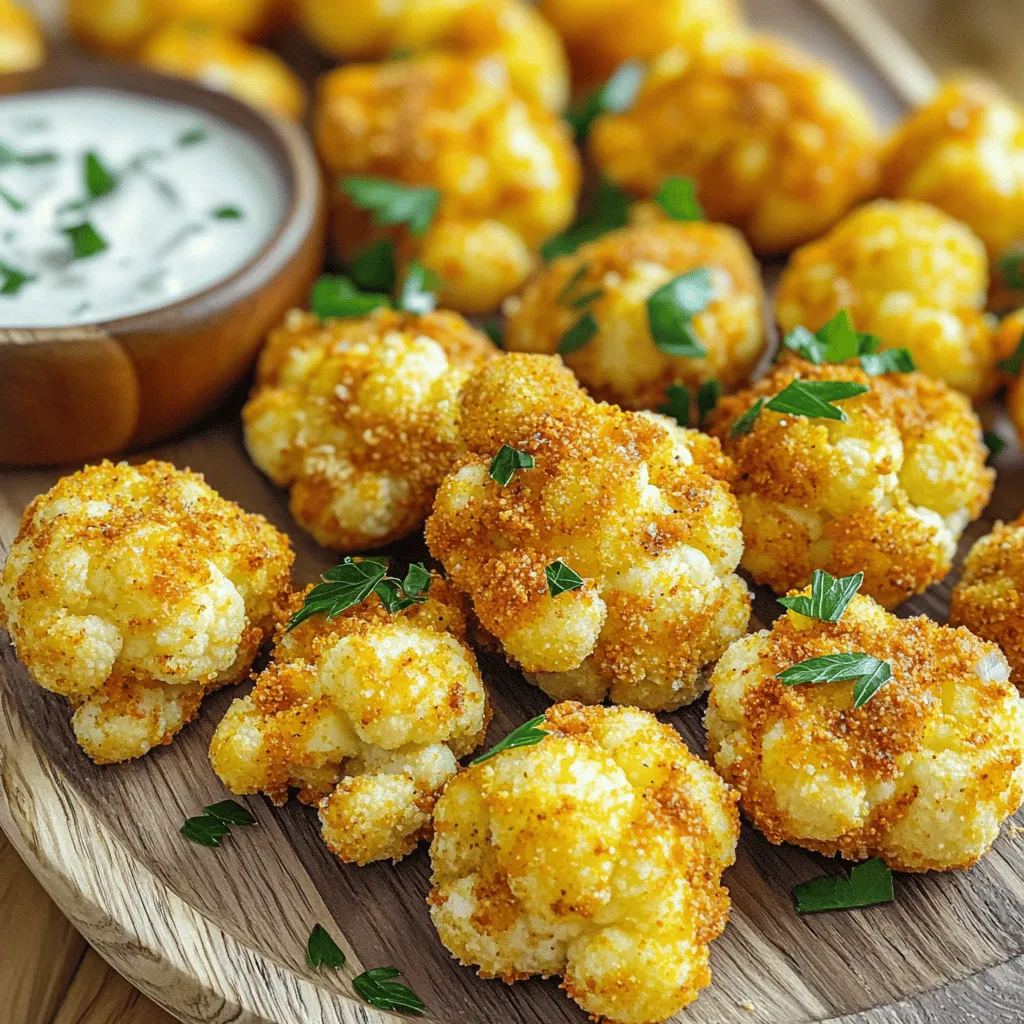 Air Fryer Spicy Ranch Cauliflower Bites Rezept