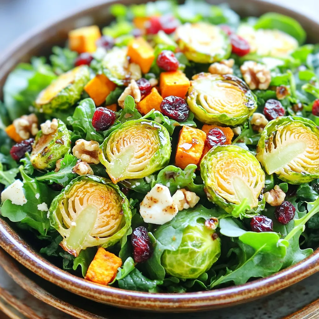 Roasted Brussels &#038; Sweet Potato Power Salad Rezept