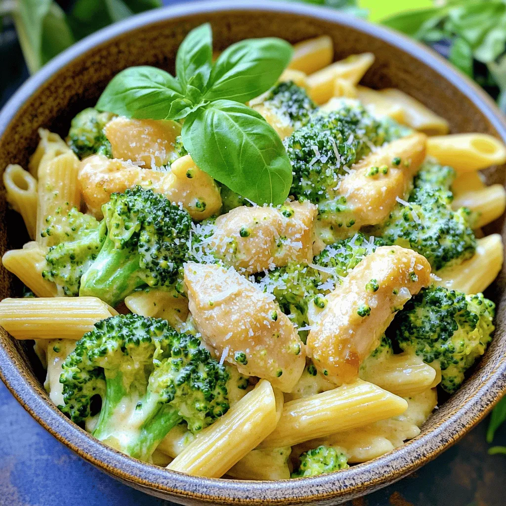Crema Brokkoli Chicken Penne Einfache Genussidee