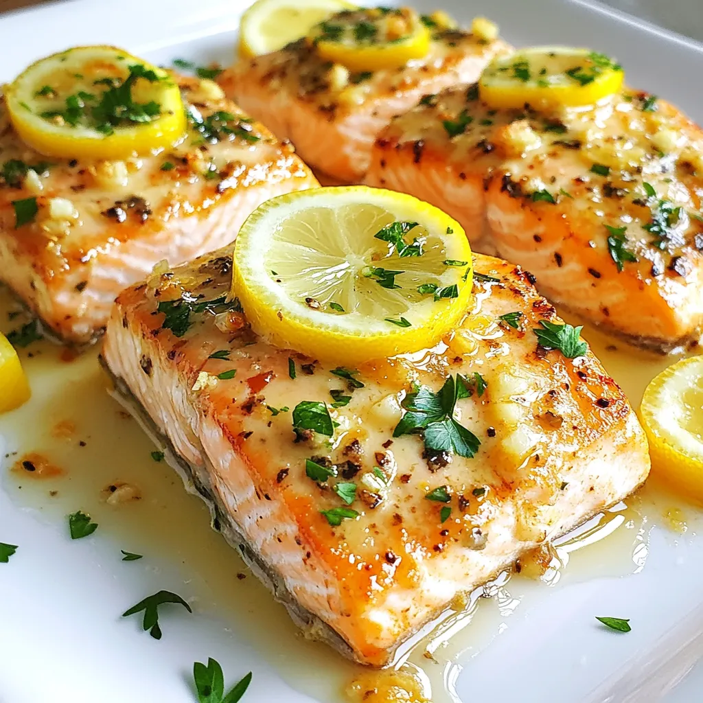 Knoblauchbutter Zitronenlachs Schnelles und einfaches Rezept