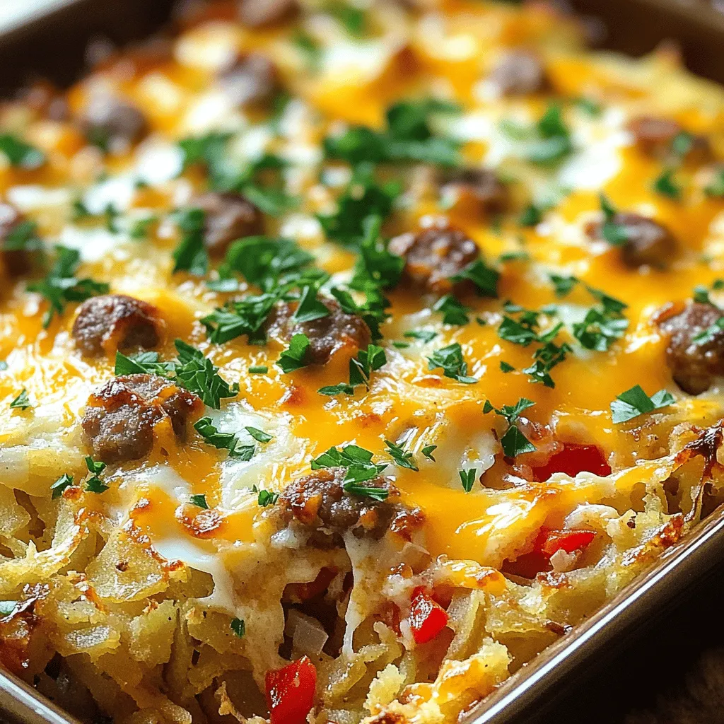 Für unseren herzhaften Wurst- und Eier-Haschbrown-Auflauf benötigen wir: