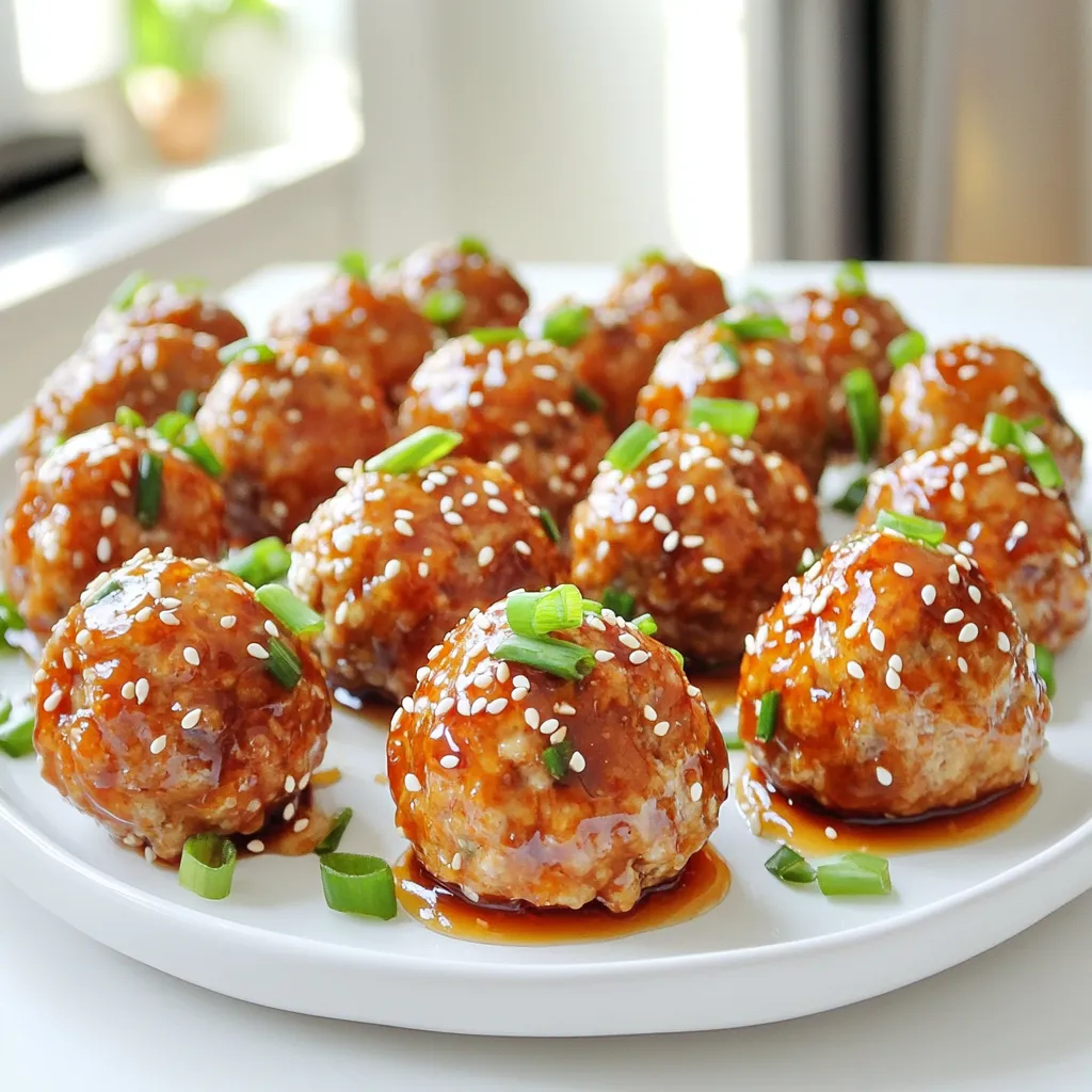Sriracha Honey Glazed Meatballs Köstliches Rezept