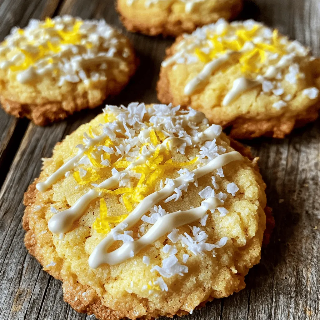 Lemon Coconut Cheesecake Cookies Einfach und Lecker