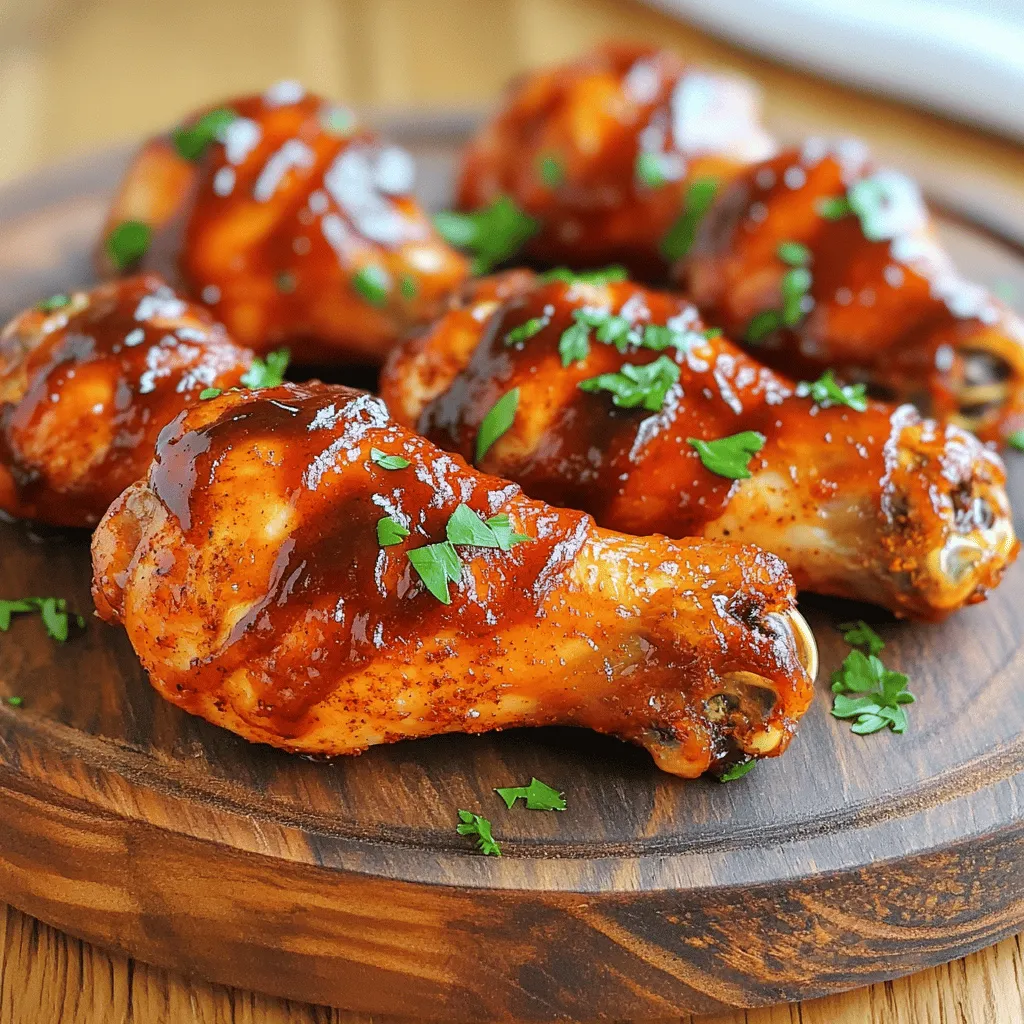 Crispy BBQ Chicken Drumsticks Air Fryer Rezept
