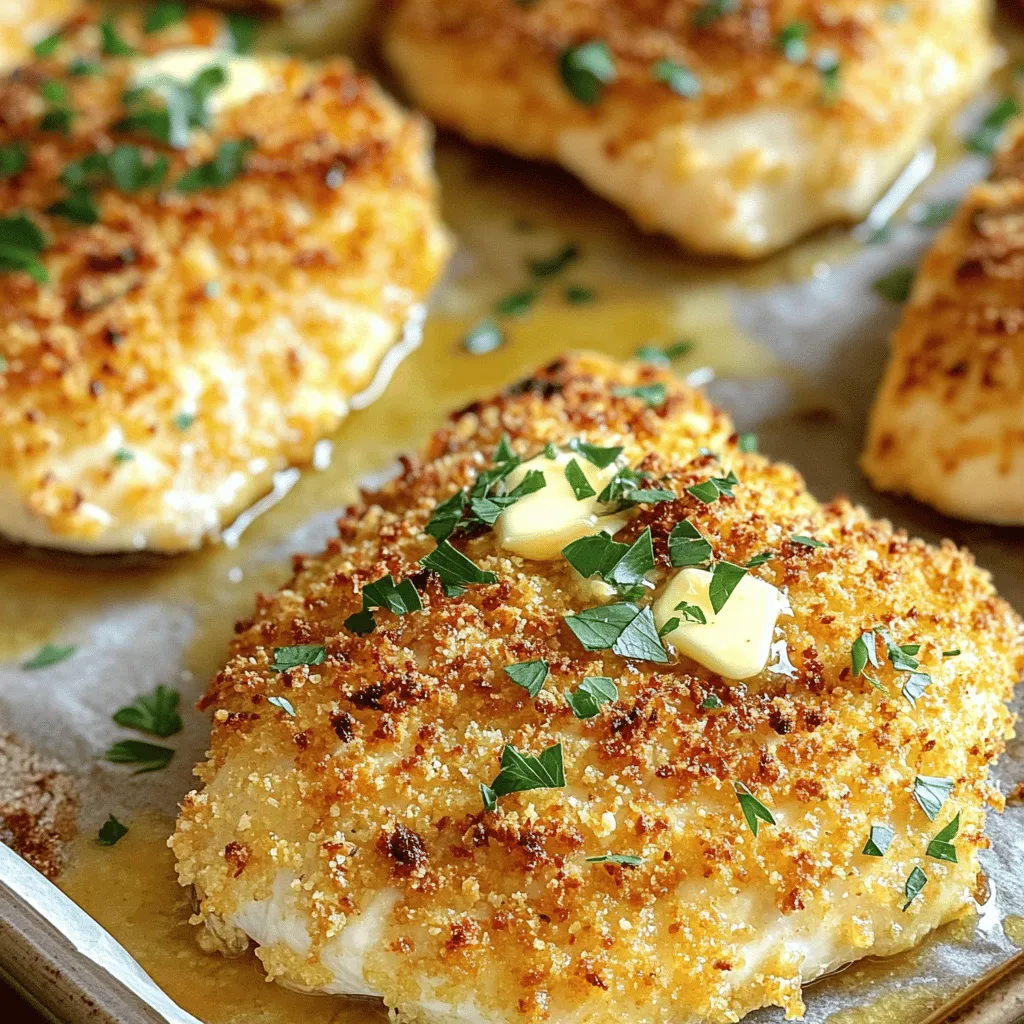 Knoblauch Parmesan Hähnchen einfach und lecker rezept