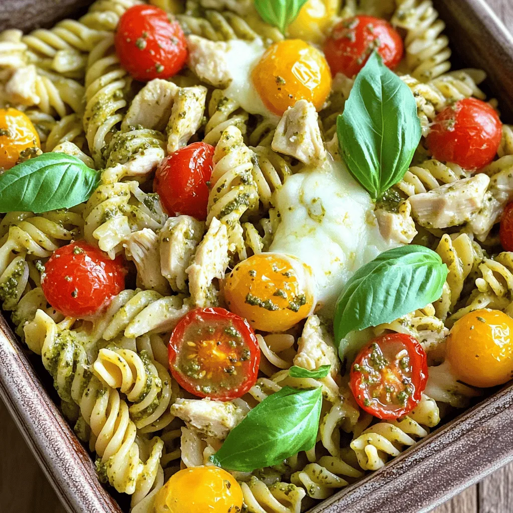 Schmackhafte Chicken Mozzarella Pasta einfach zubereiten