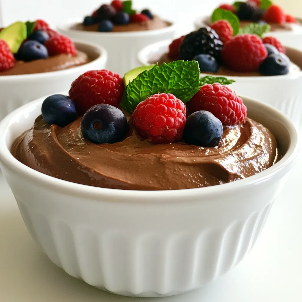 Schokoladen-Avocado-Mousse Crema für Genussmomente