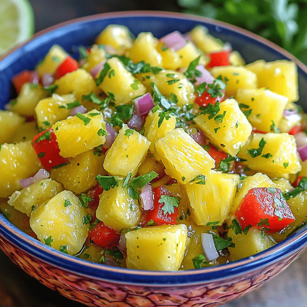 Spicy Pineapple Salsa Frisch und Würzig Genießen