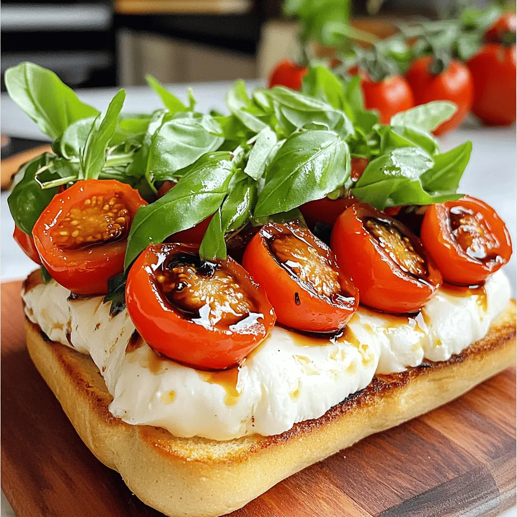 Für ein unwiderstehliches Burrata Caprese Sandwich brauchst du: