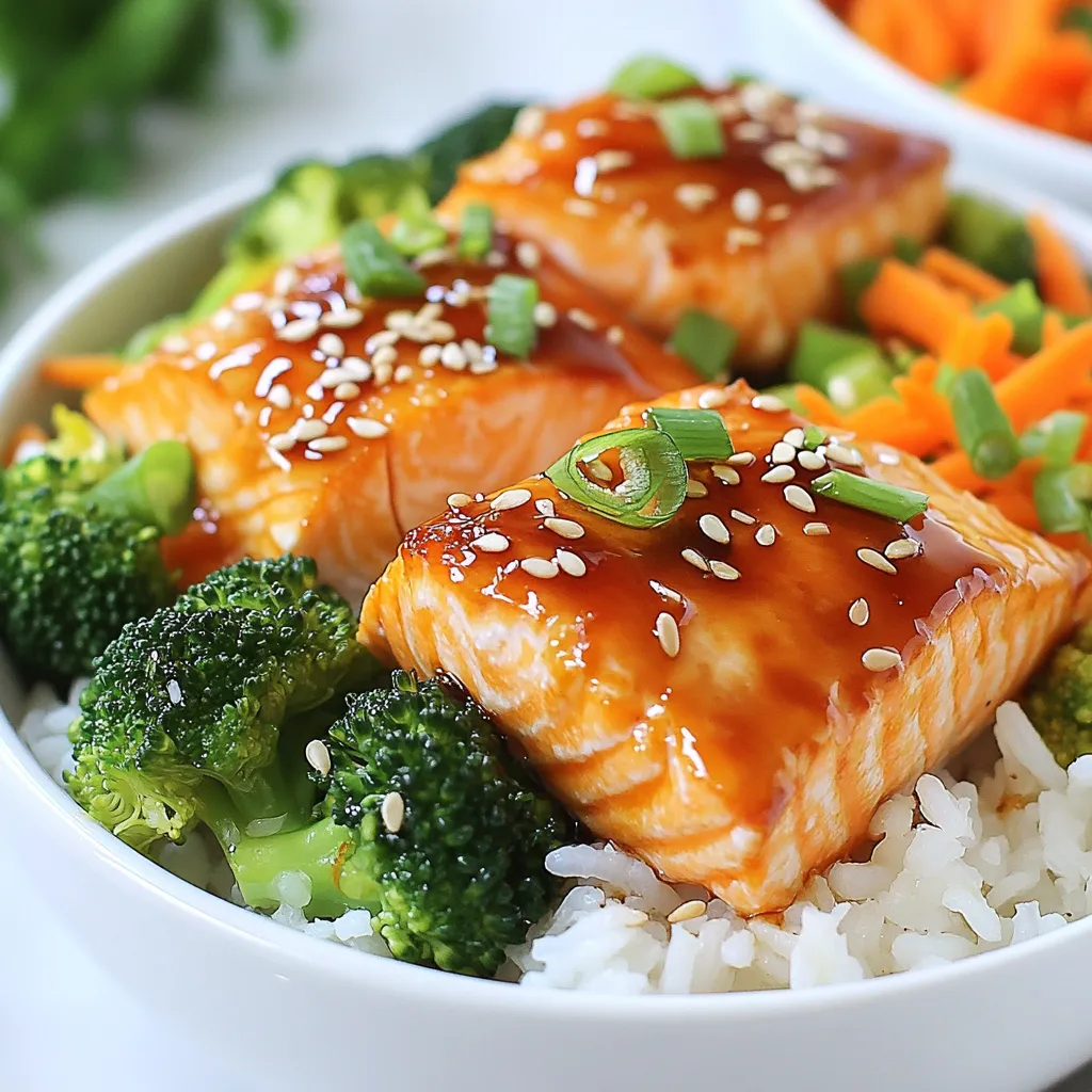 Teriyaki Salmon Rice Bowls Schnelle und köstliche Mahlzeit