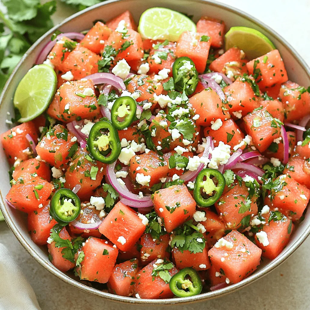 Chili Lime Watermelon Salad Frisch und lecker genießen