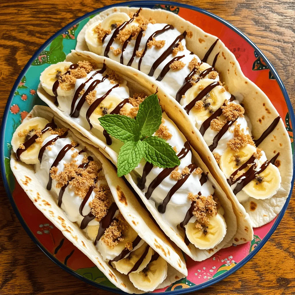 Leckere Bananenpudding-Tacos einfach und schnell zubereiten