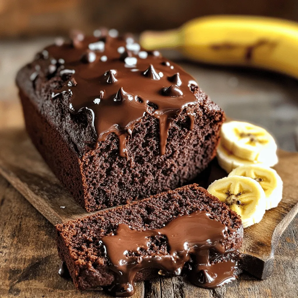 Chewy Double Chocolate Banana Bread Schnittiger Genuss