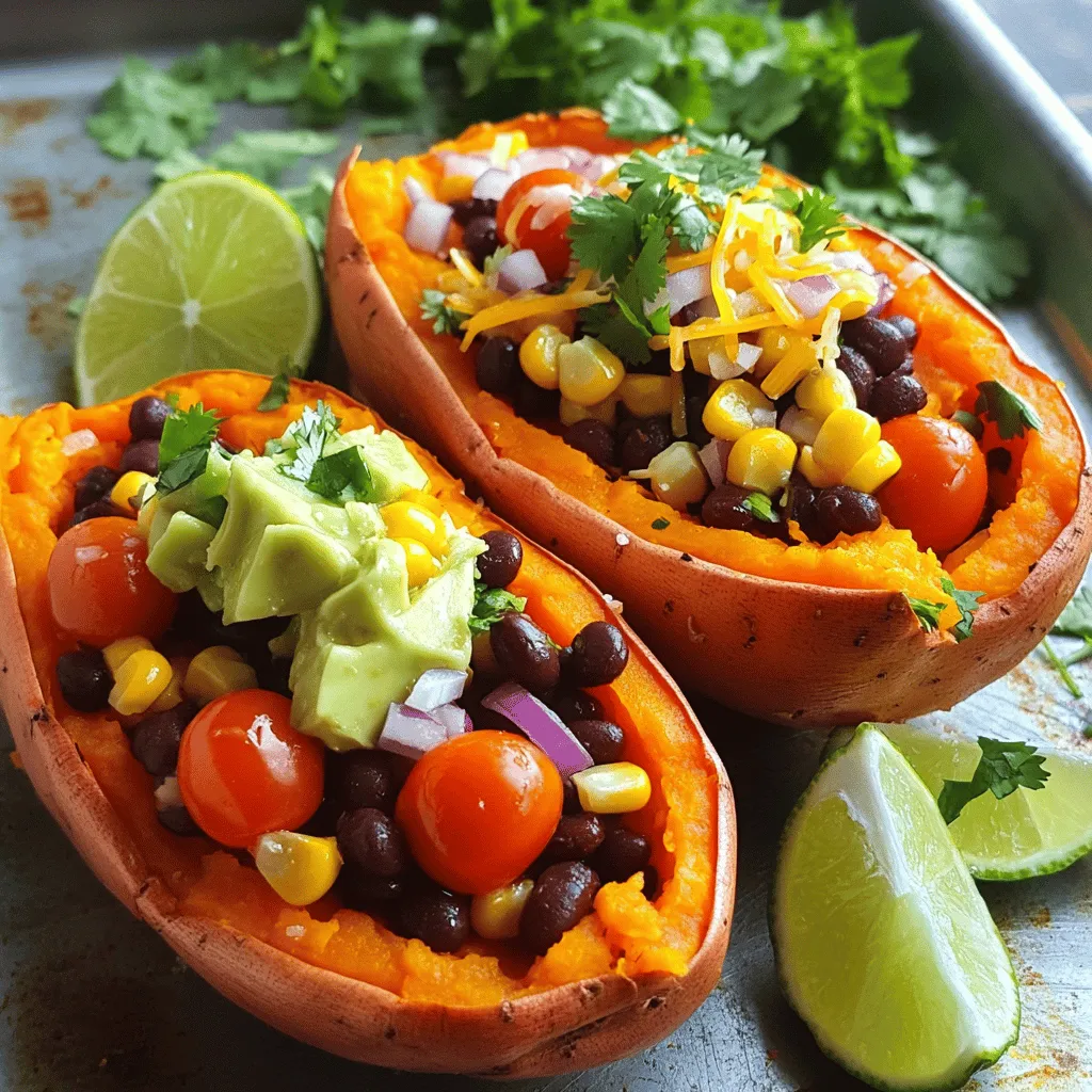 Loaded Taco Sweet Potatoes Genießen Sie diese Variante