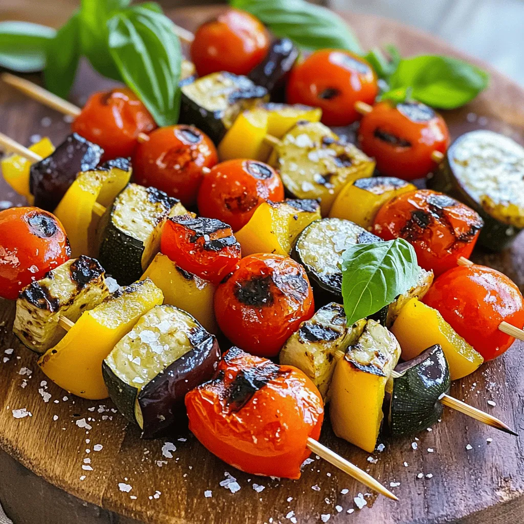 Grillgestützte Gemüse-Spieße Einfach und Lecker Zubereiten