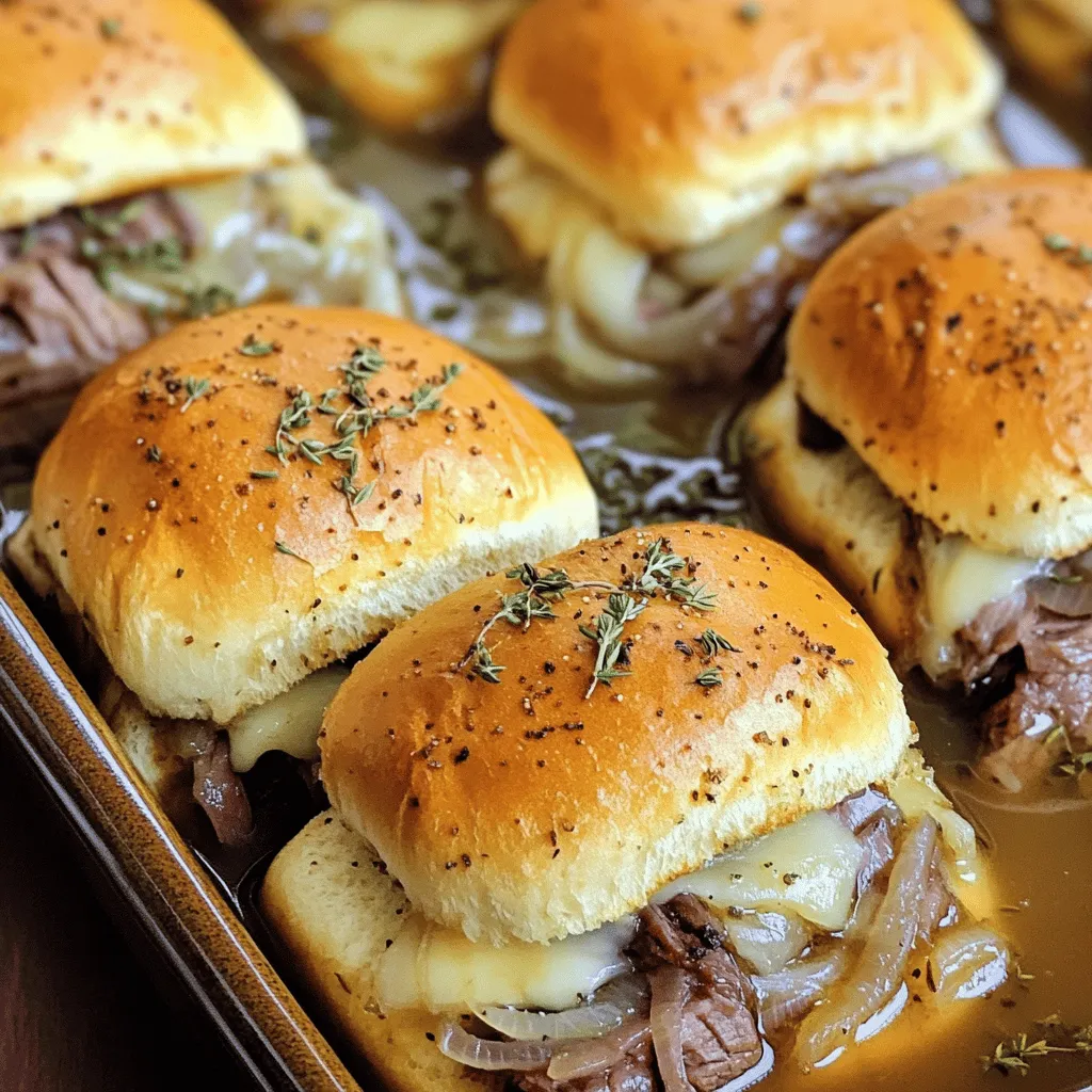 Französische Dip Slider Genuss für jeden Anlass