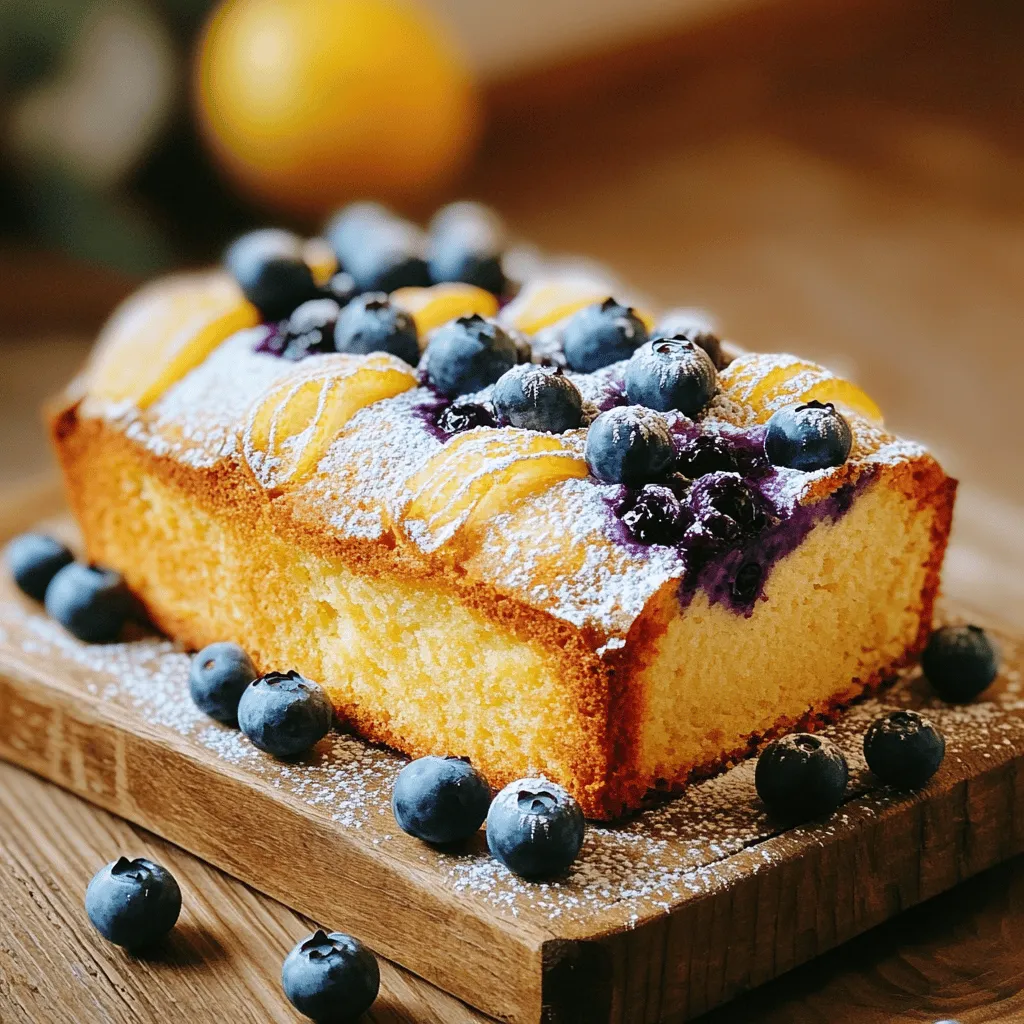 Lemon Blueberry Greek Yogurt Cake Einfach und Lecker