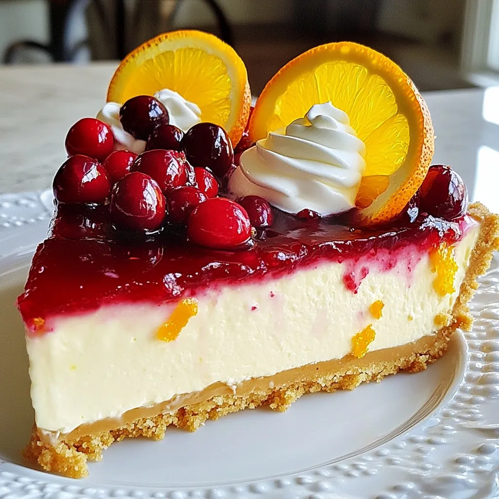 Cranberry Orange Cheesecake Lecker und Einfach Rezept