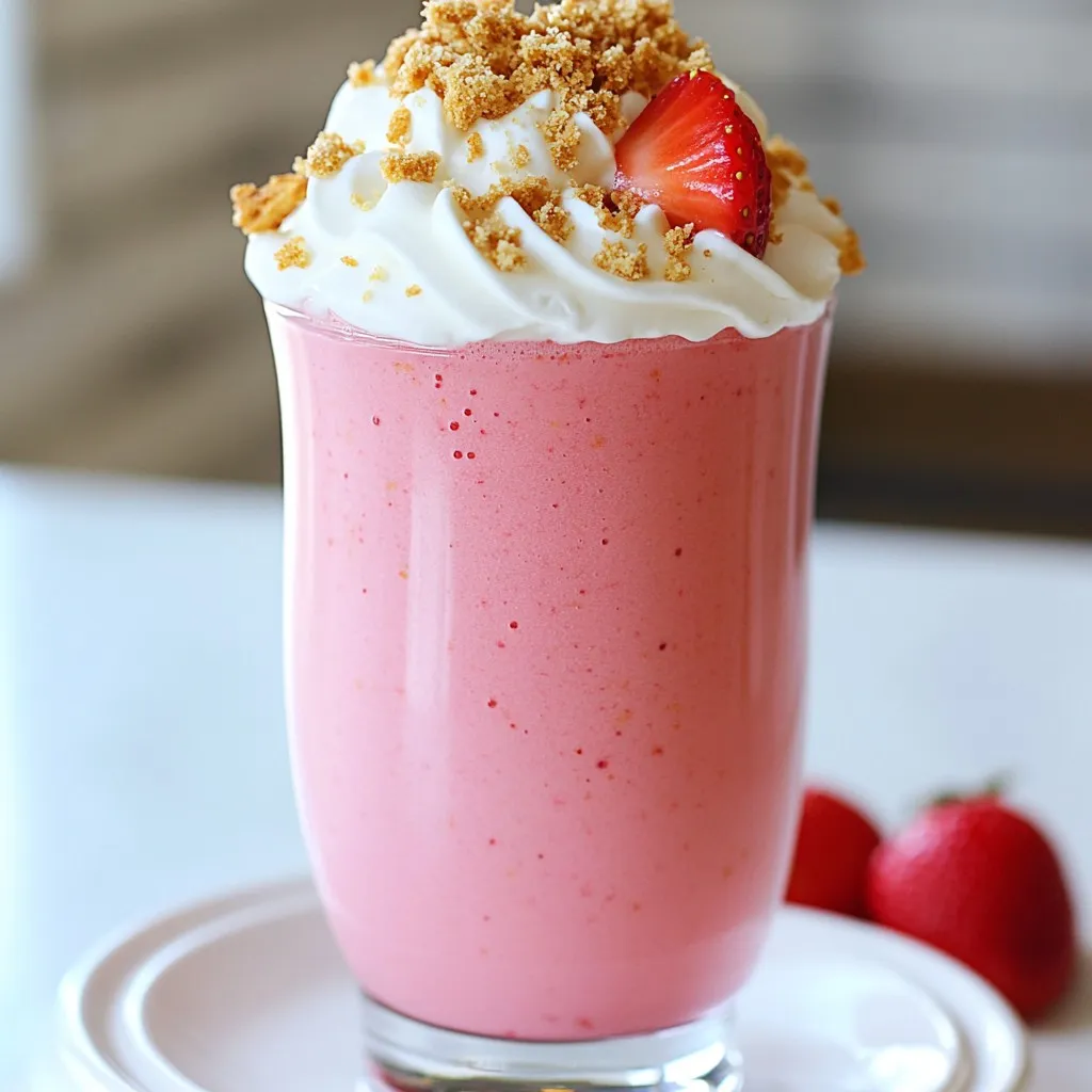 Erdbeer-Cheesecake-Smoothie Cremig und erfrischend