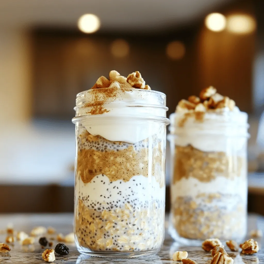 Cinnamon Roll Overnight Oats Einfache und leckere Idee