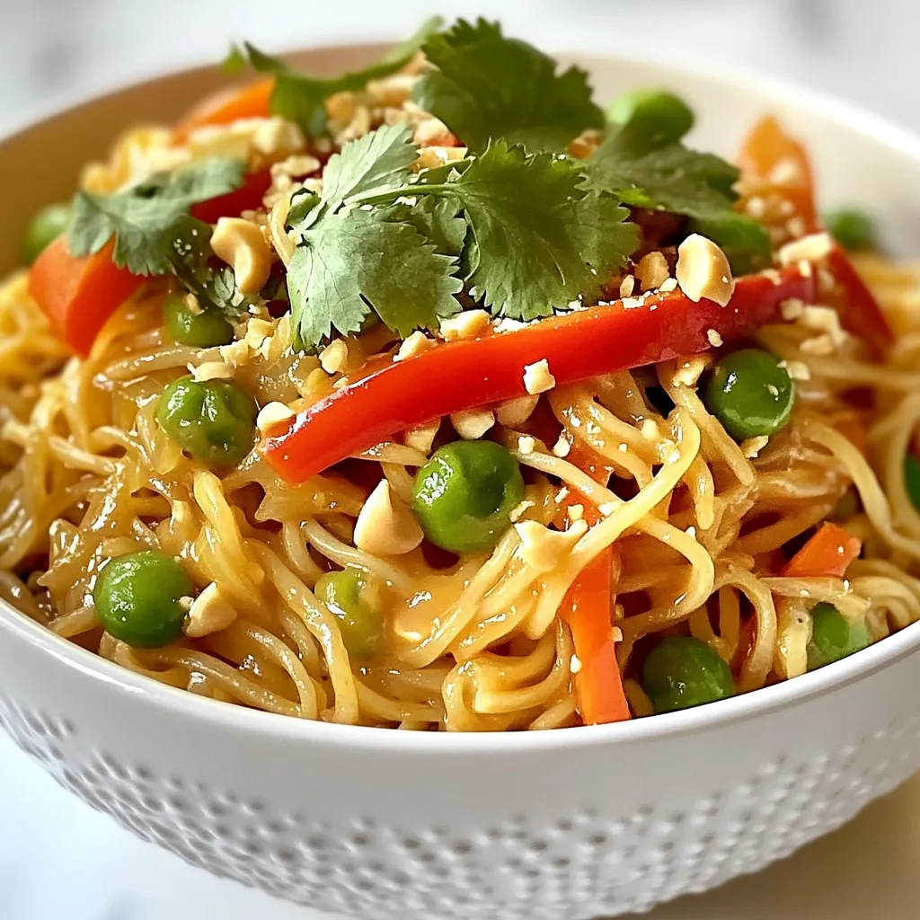 Würzige Erdnussnudeln Einfach und lecker genießen