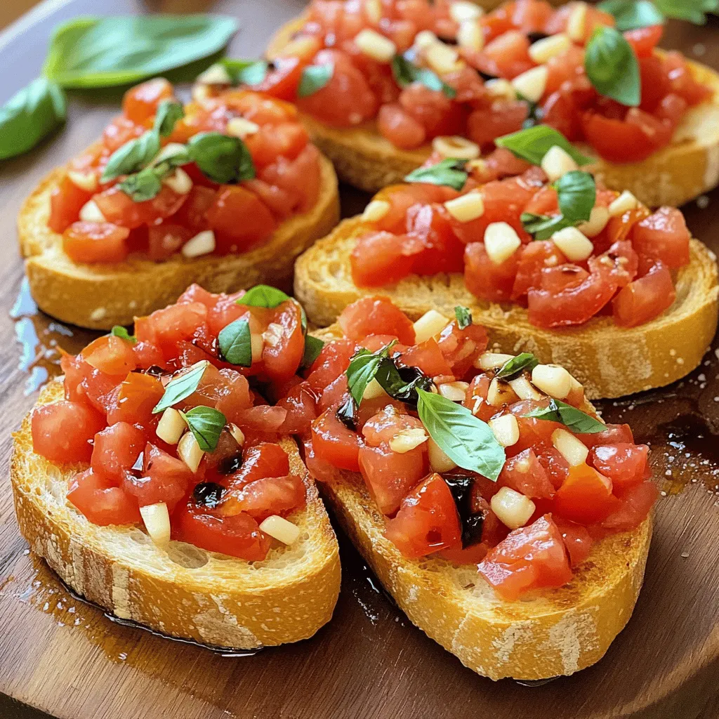 Klassische Tomato Bruschetta Frisch und Aromatisch