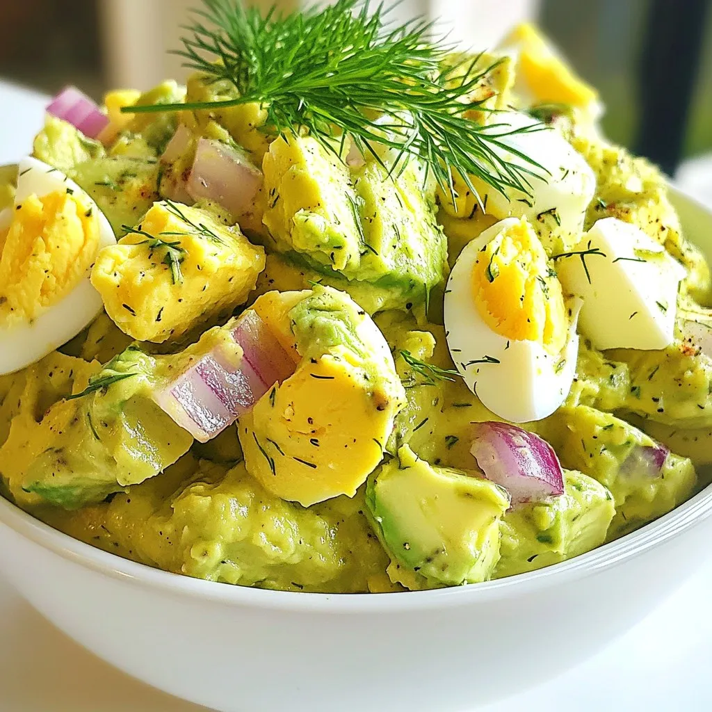 Avocado Egg Salad Gesund und Einfach Zubereiten
