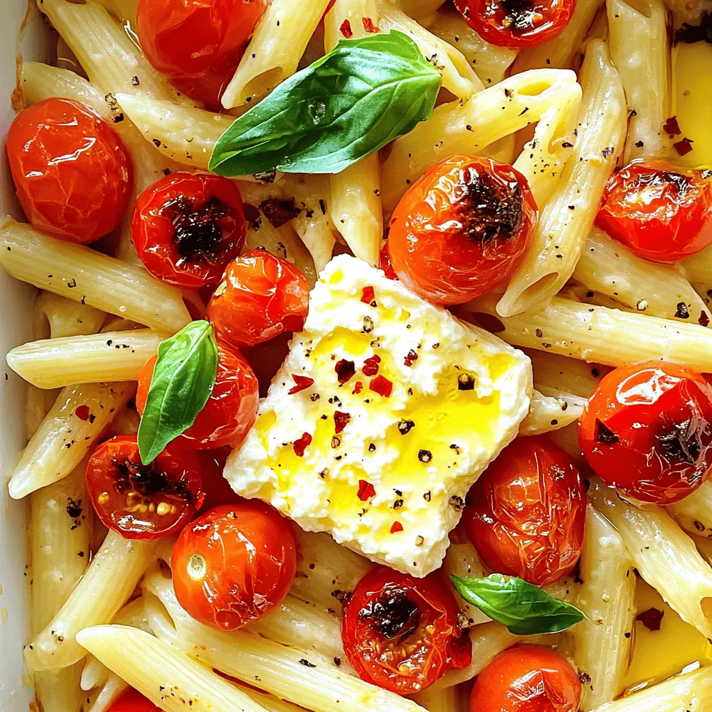 Einfaches Baked Feta Pasta Rezept für Genuss