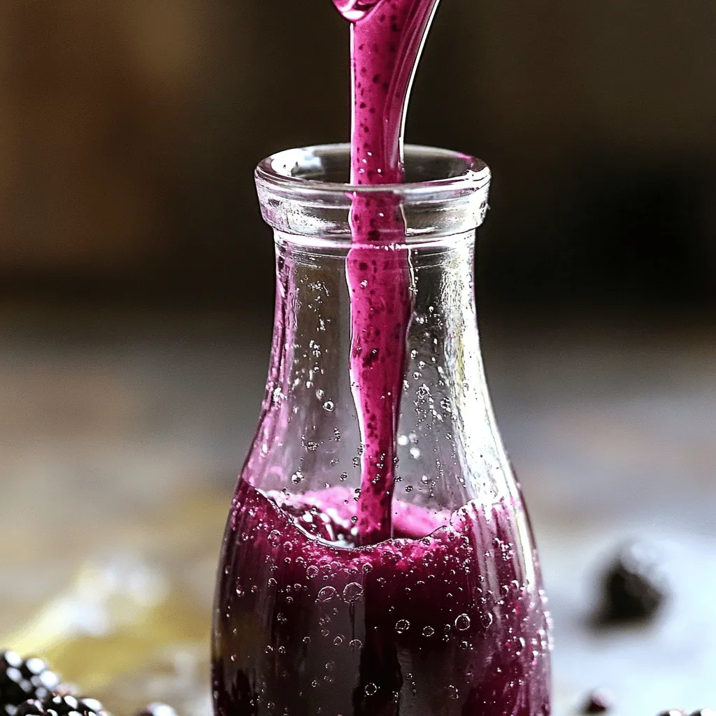 Schwarze Beeren Zuckersirup Einfaches Rezept erstellen