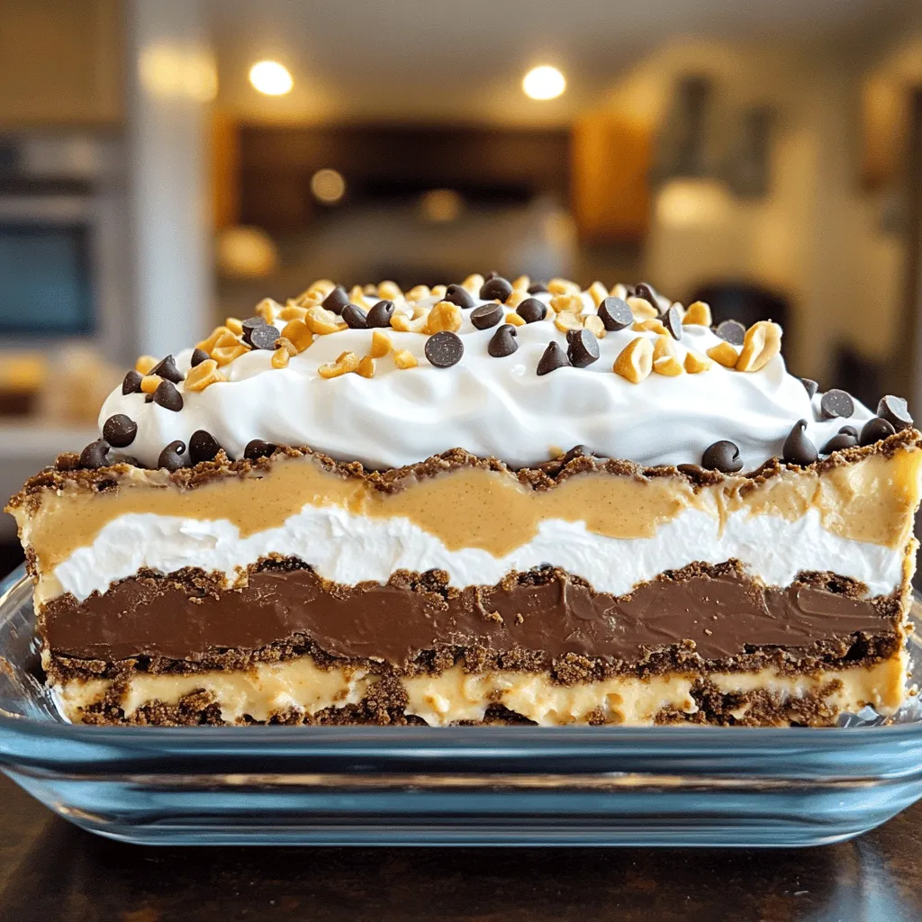 Schokoladen-Erdnussbutter-Lasagne Köstliches Rezept