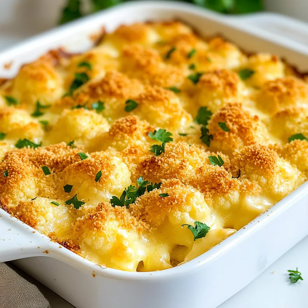 Cheesy Cauliflower Au Gratin Einfaches Rezept zum Genießen