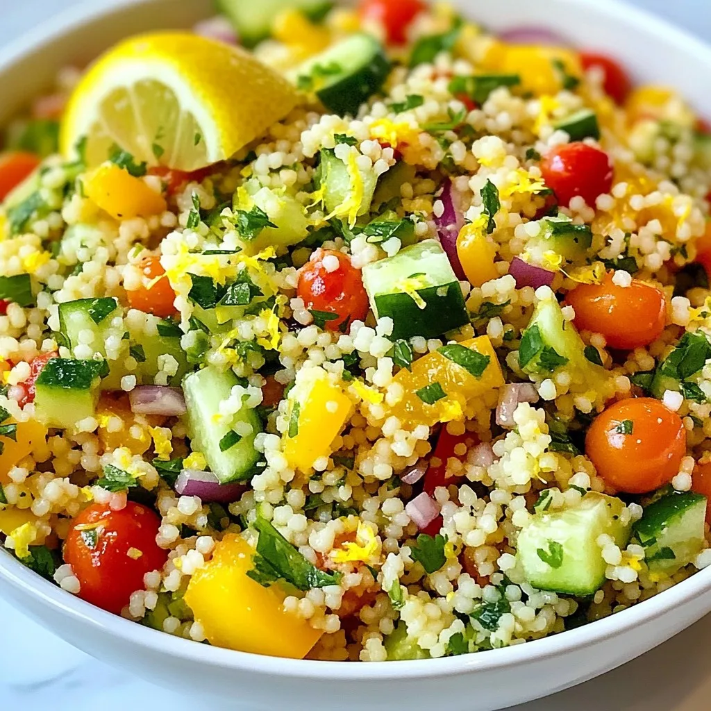 Lemon Herb Couscous Salad Frisch und Einfache Zubereitung