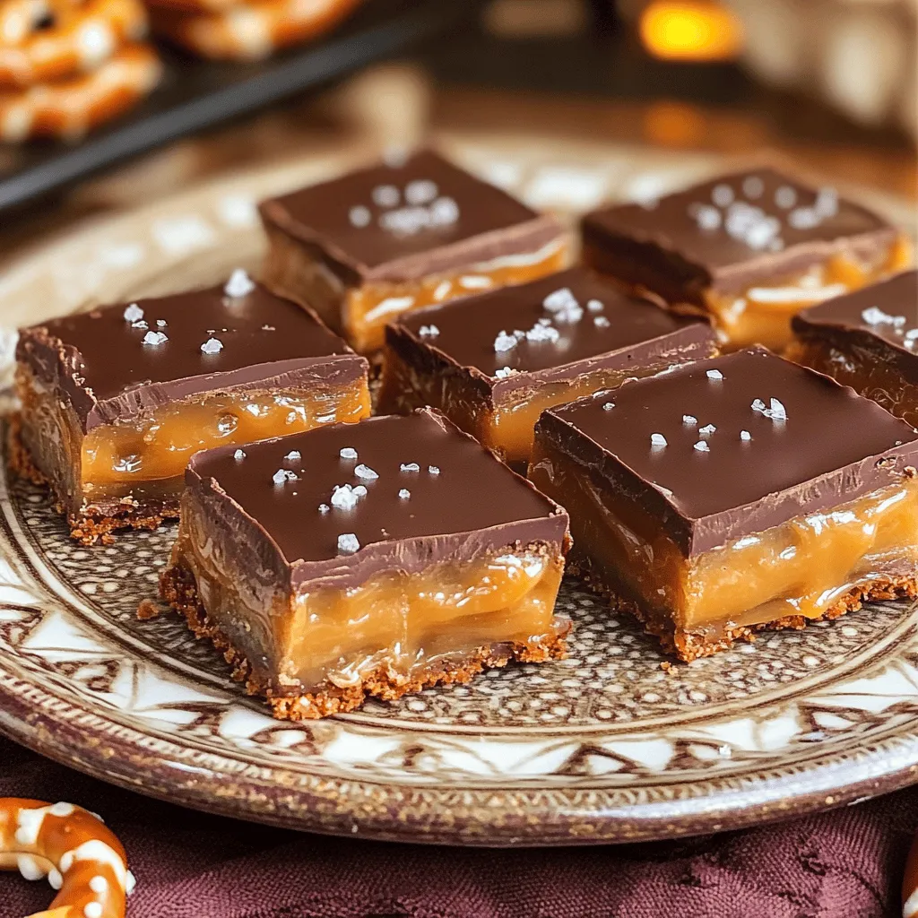 Leckere Chocolate Caramel Pretzel Bars einfach zubereiten