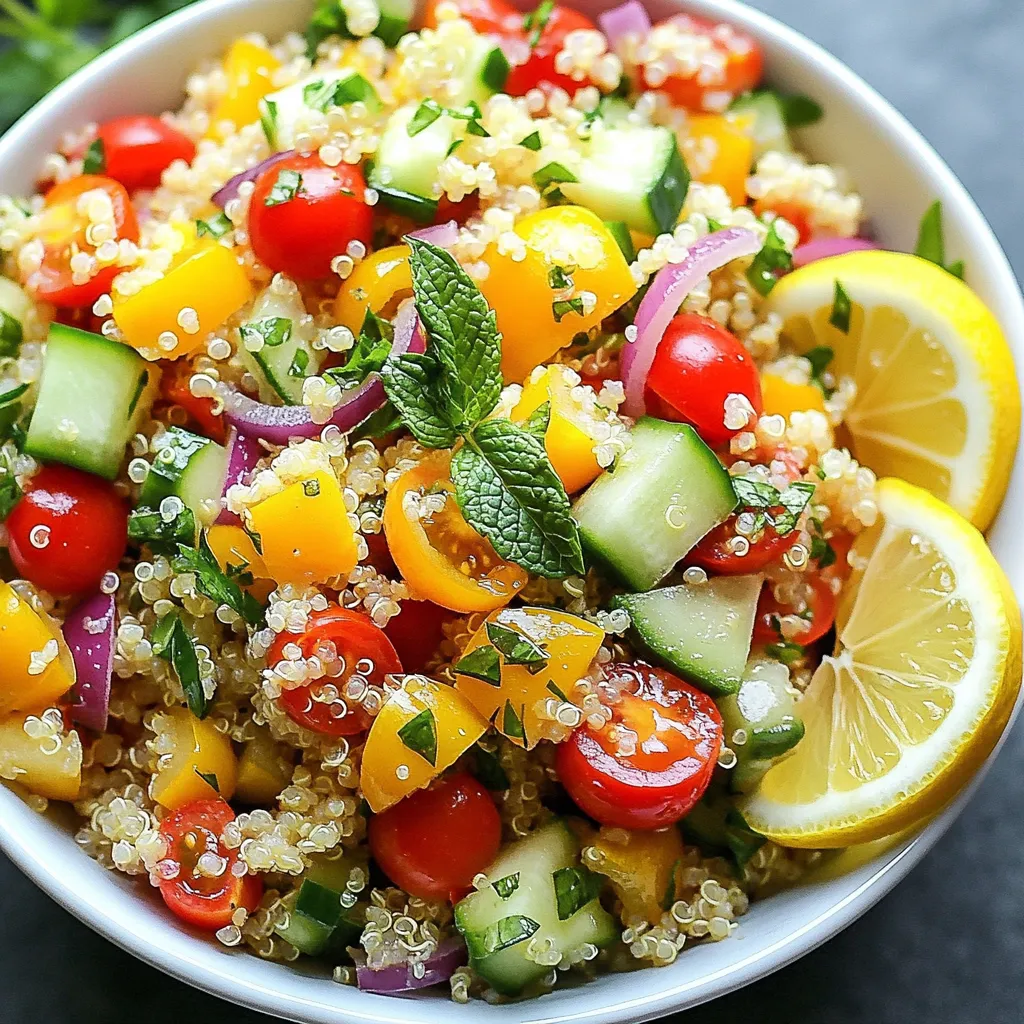 Lemon Herb Quinoa Salad Frisch und Gesund Genießen