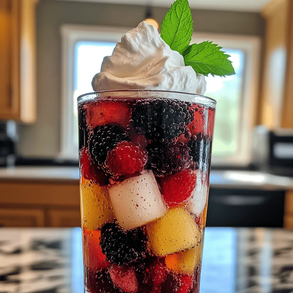 Berry Italian Cream Soda Einfaches und Erfrischendes Rezept