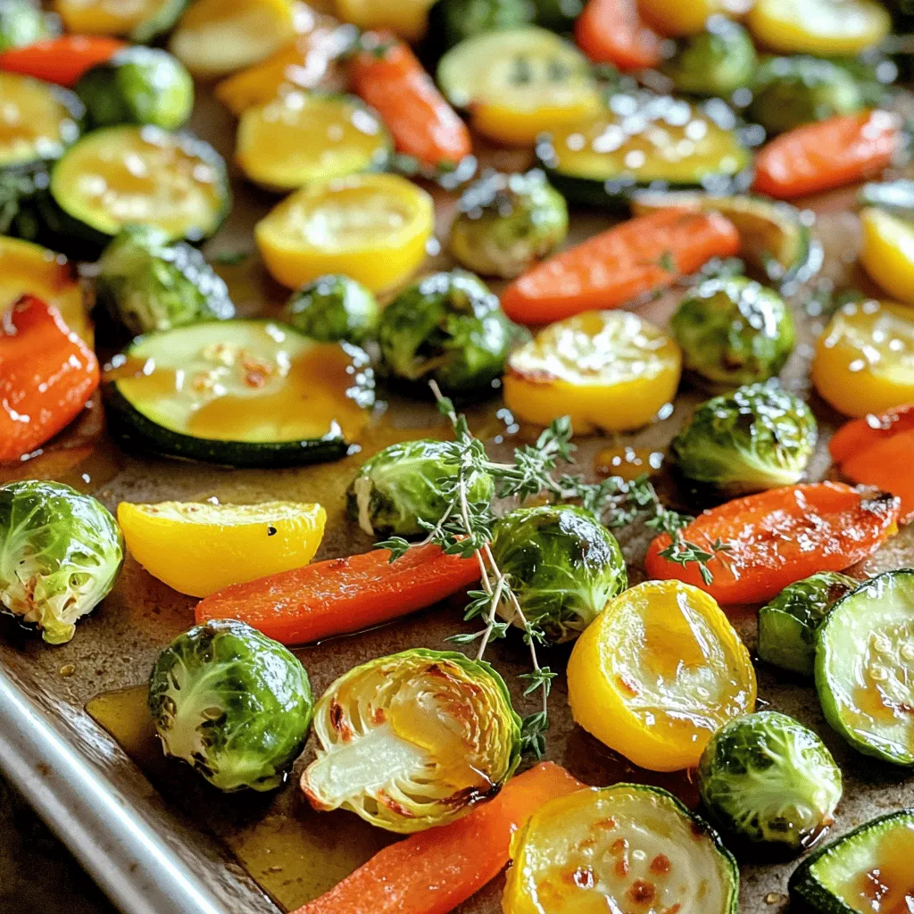 Maple Dijon Roasted Veggies Sheet Pan Einfach und Lecker
