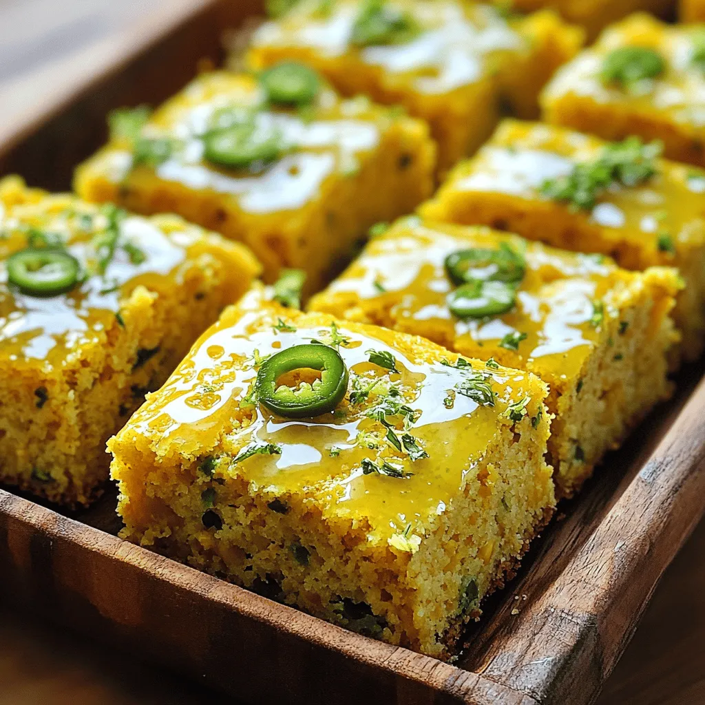 Jalapeño Cornbread mit Lime Glaze Einfaches Rezept