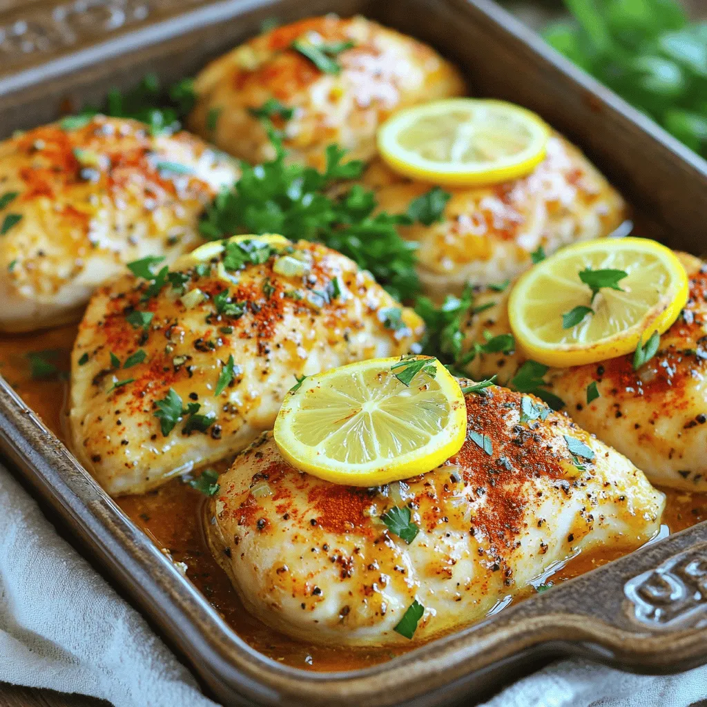 Einfache gebackene Hähnchenbrustfilets schnell zubereiten