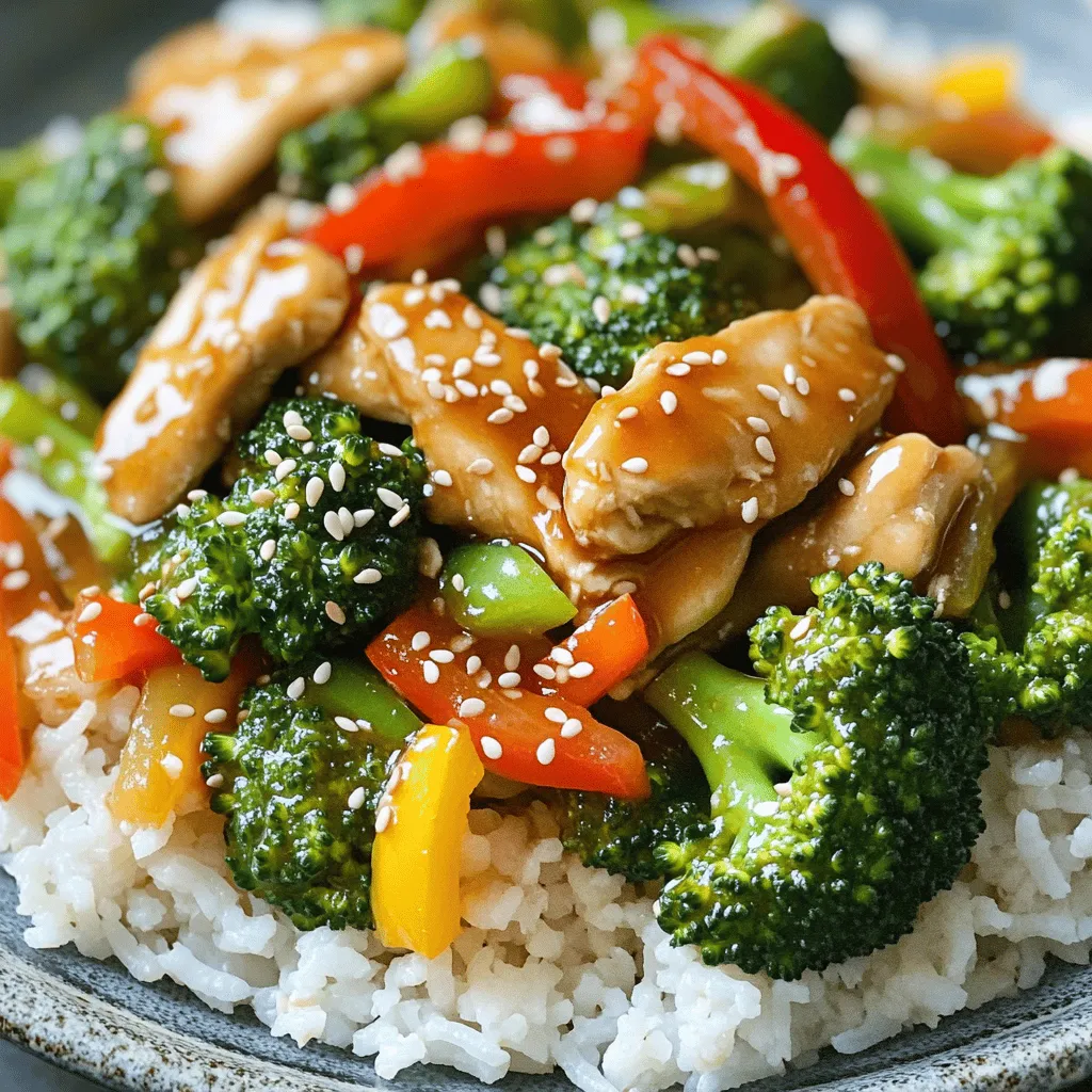 Einfache Chicken and Broccoli Stir Fry Rezeptidee