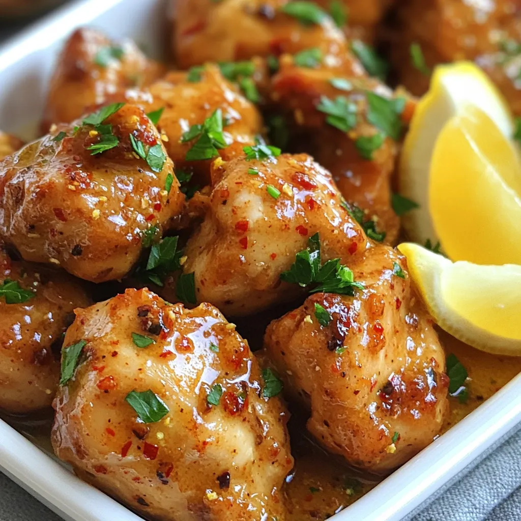 Knoblauchbutter Hähnchenhäppchen Schmackhaftes Gericht