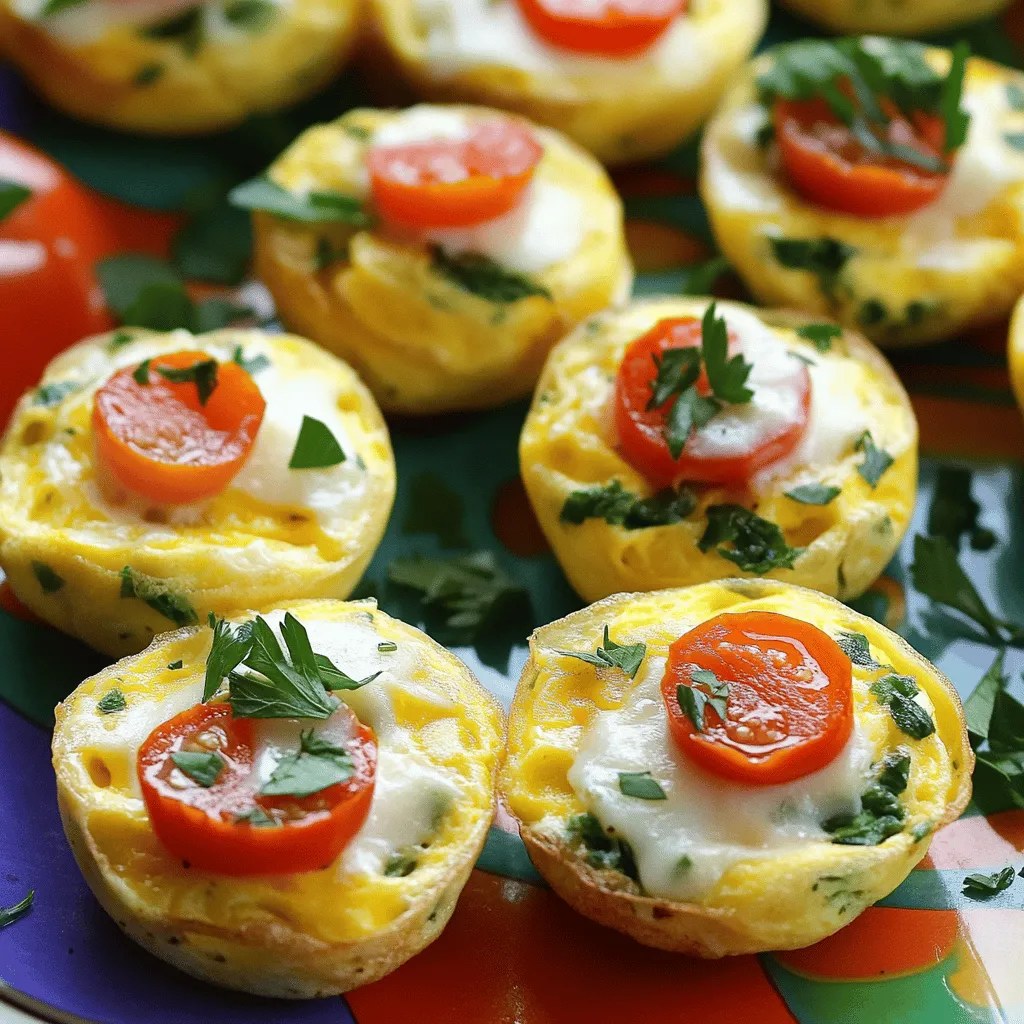 Veggie and Cheese Omelet Bites Leckerer Snack für Jeden