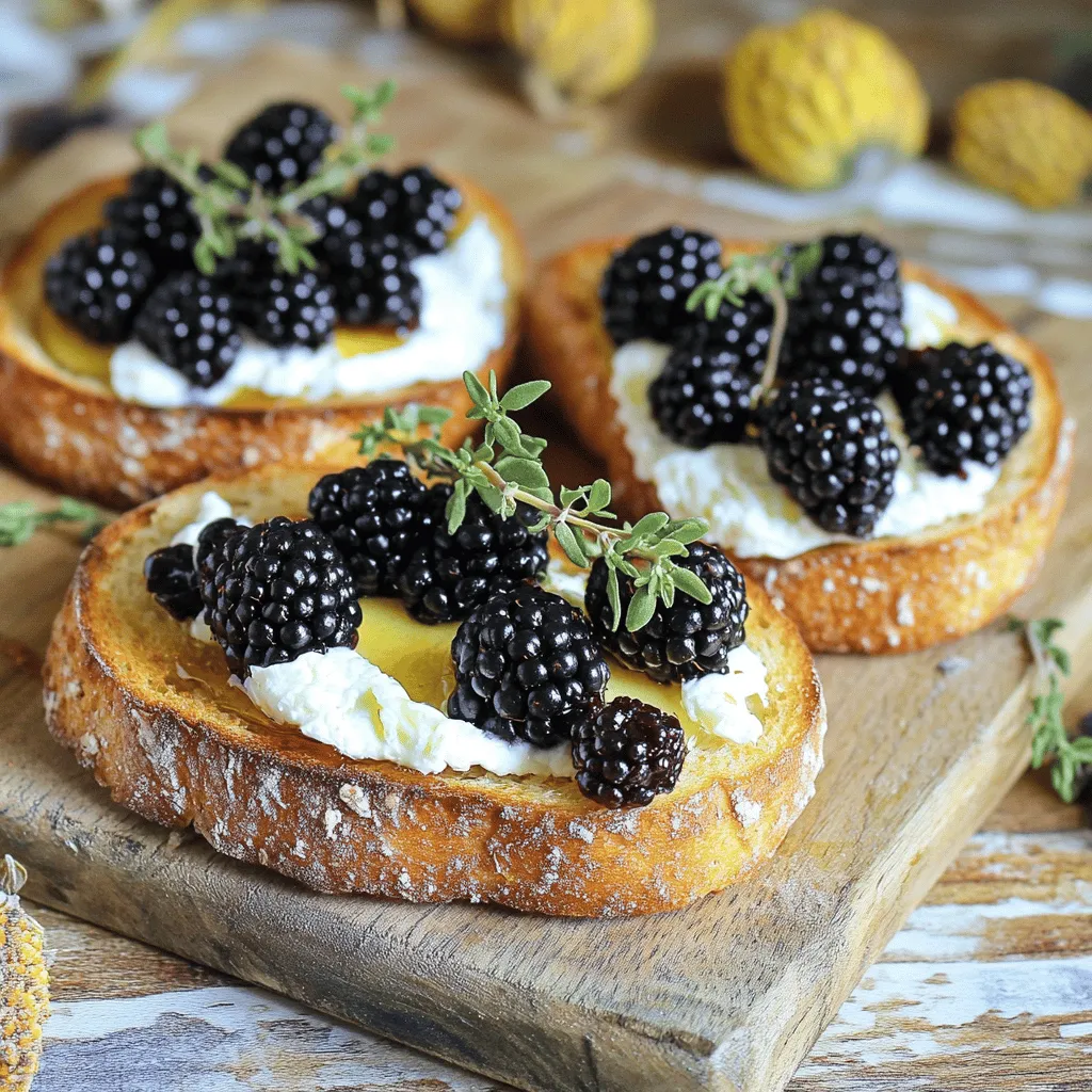 Für dein Goat Cheese Blackberry Grilled Cheese brauchst du folgende Zutaten: