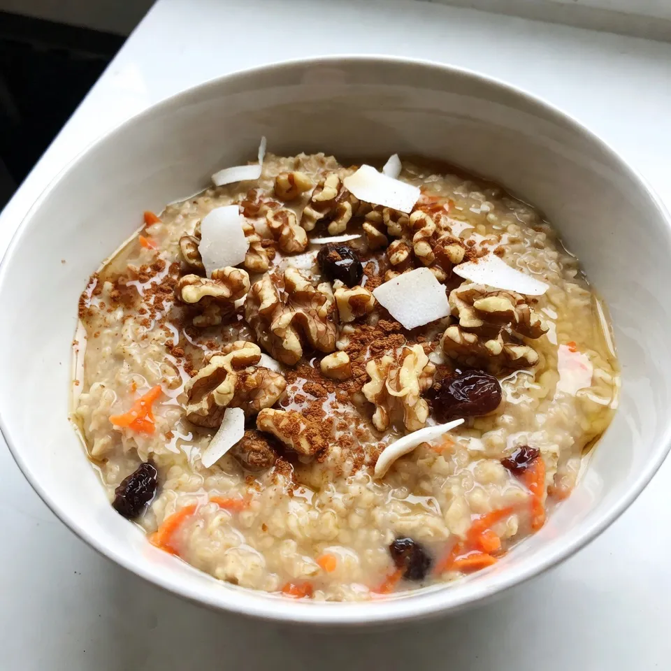Carrot Cake Oatmeal Nährstoffreicher Frühstücksgenuss