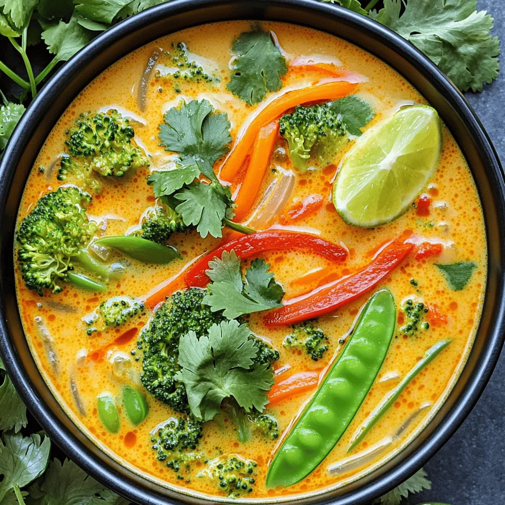 Thai Coconut Curry Soup Einfach und Herzhaft Genießen