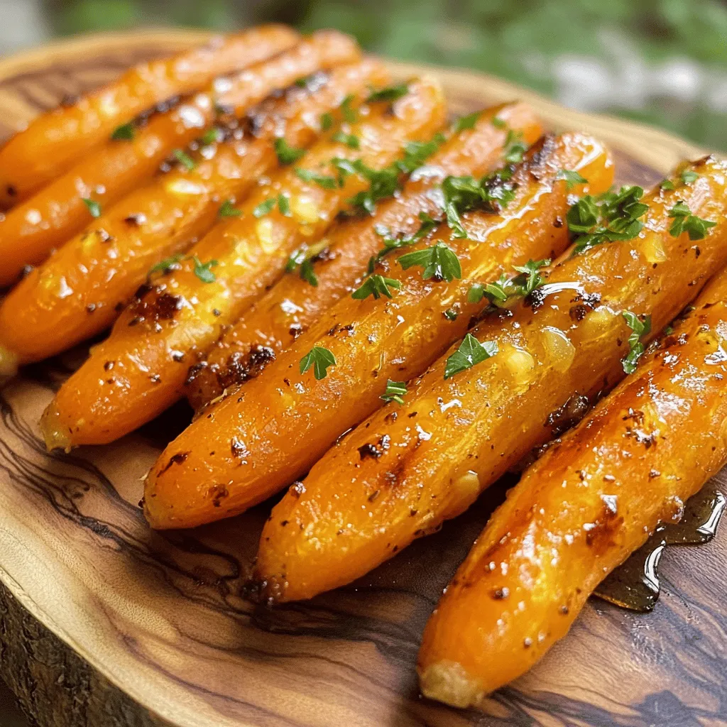 Honig-Knoblauch Röstkarotten köstlich und einfach