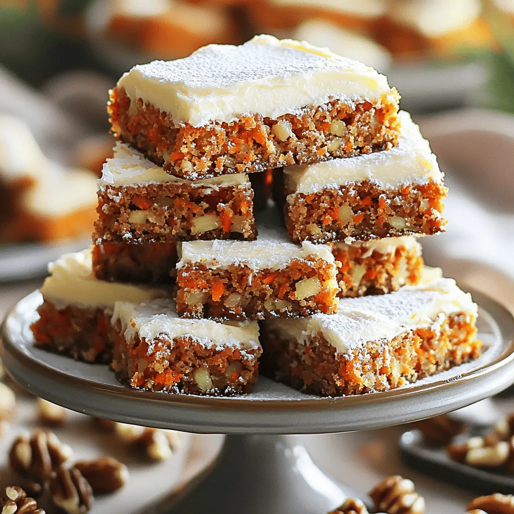 Decadent Carrot Cake Bars Himmlische Köstlichkeit